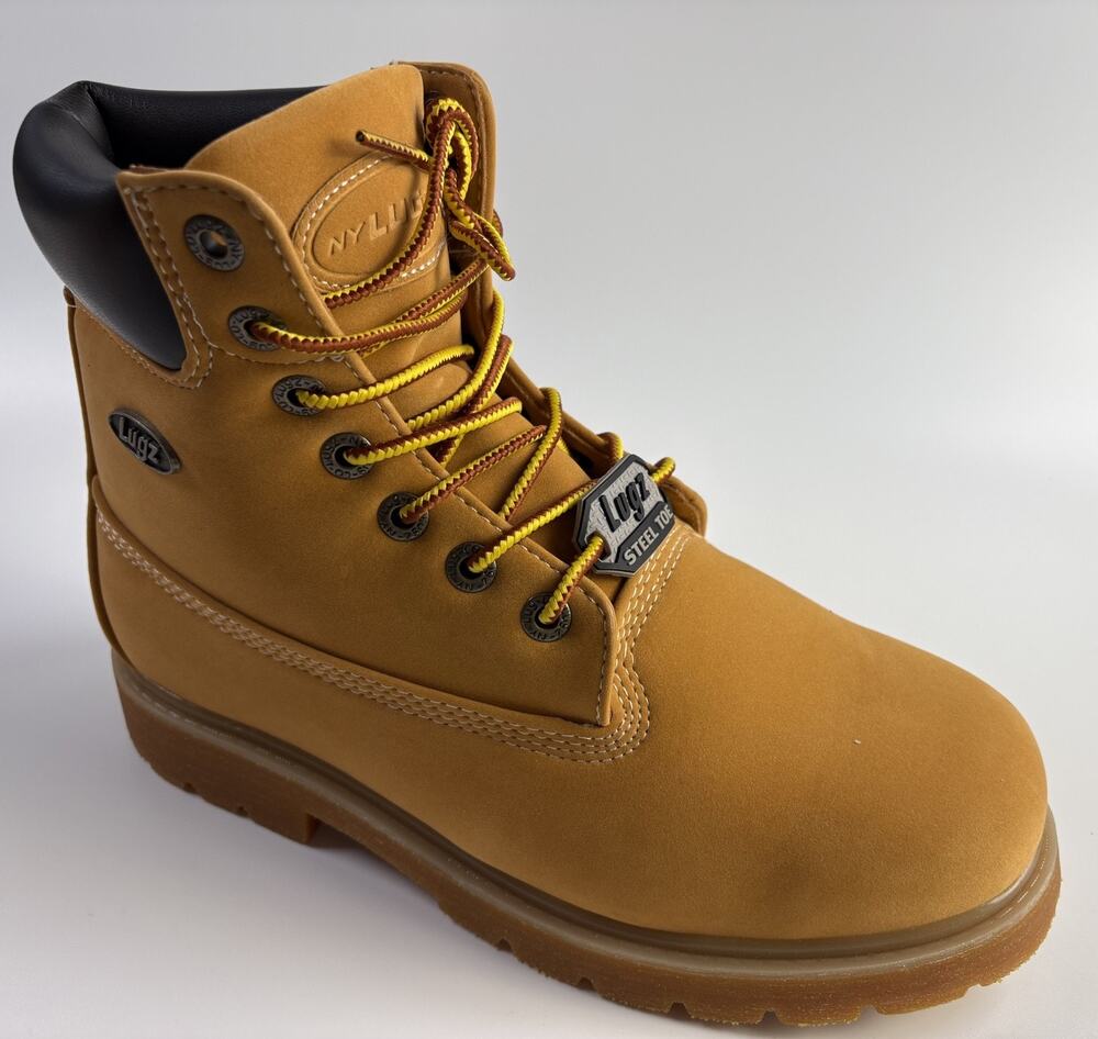 Lugz Drifter 6" Steel Toe Work Boots Men's 8W Golden Wheat EH Slip Resistant New